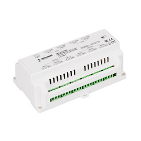 Фото IARL INTELLIGENT ARLIGHT Сплиттер SMART-DMX512-306-72-DIN (12-48V, 2-in, 6-out, RS-485) ( IP20 Металл, 5 лет)