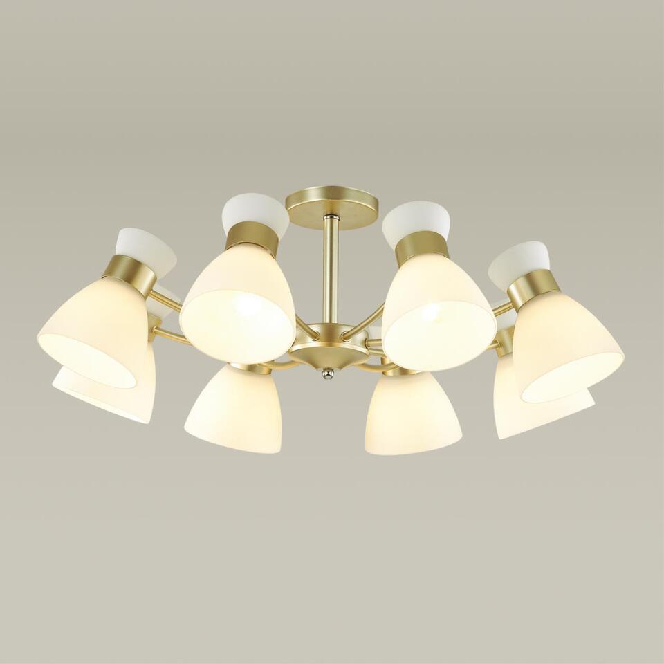 Фото №3  Люстра LUMION 4535/8C COMFI LN26 114 матовое золото Люстра потолочная E27 8*60W 220V WILMA