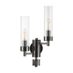 Превью фото №1  LUMION 5275/2W CLASSI LN26 103 черный хром Бра E14 2*40W 220V KAMILLA