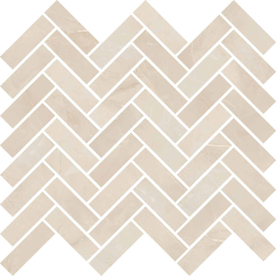 Фото №1  Мозаика ABK Мозаика SENSI MOS CHEVRON SAHARA CREAM 30X30