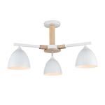 Превью фото №6  Люстра LUMION 8095/3C MODERNI LN26 340 белый/белый металл, дерево/металл Люстра потолочная Е27 3*60W 220V COLANGE