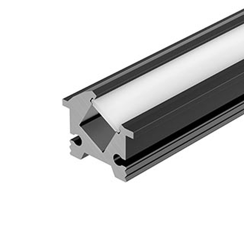 Фото №1  Arlight Профиль SL-BEVEL-H12-F13-2000 ANOD BLACK ( Алюминий)