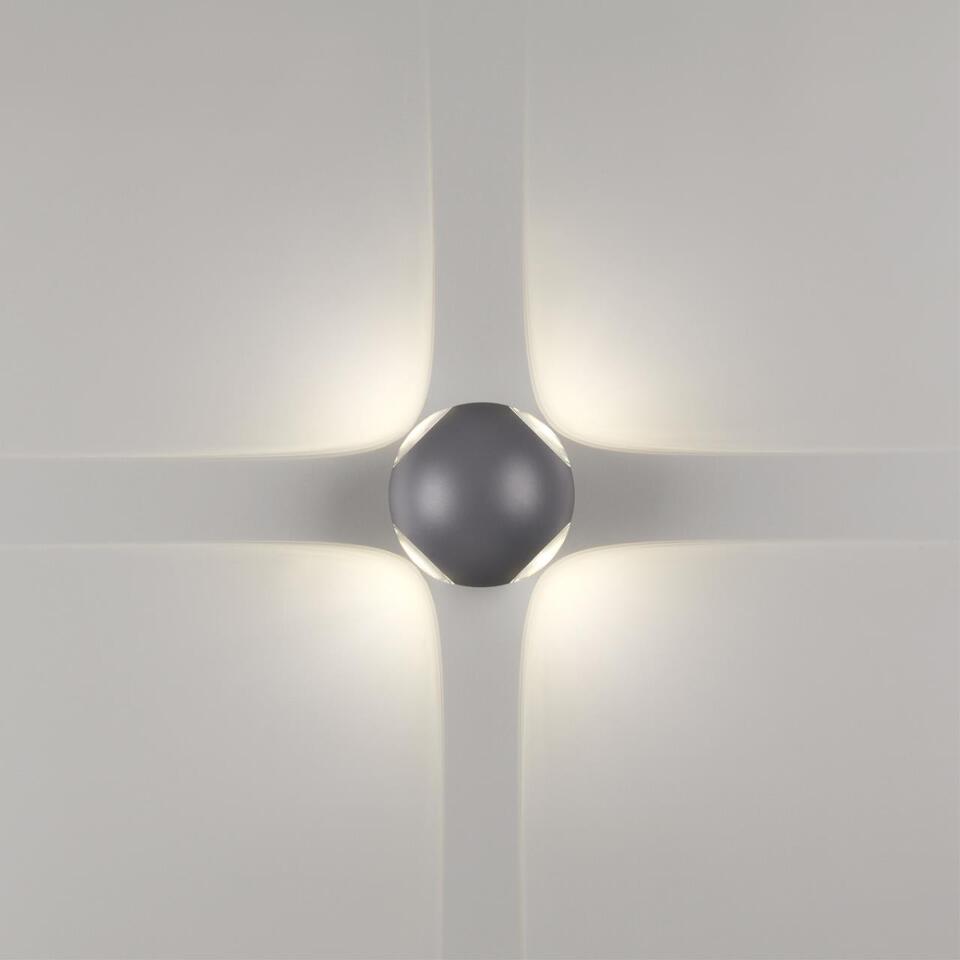 Фото №5  NOVOTECH 358464 STREET NT20 738 темно-серый  Ландшафтный настенный св-ник IP54 LED 4000K 12W 85-265V  CALLE