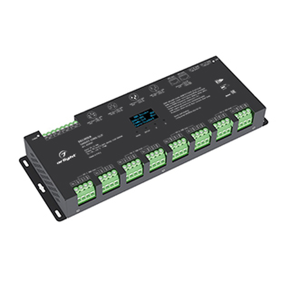 Фото №1  Arlight Декодер SMART-DMX-SUF (12-24V, 24x5A, XLR3, RJ45) ( IP20 Металл, 5 лет)