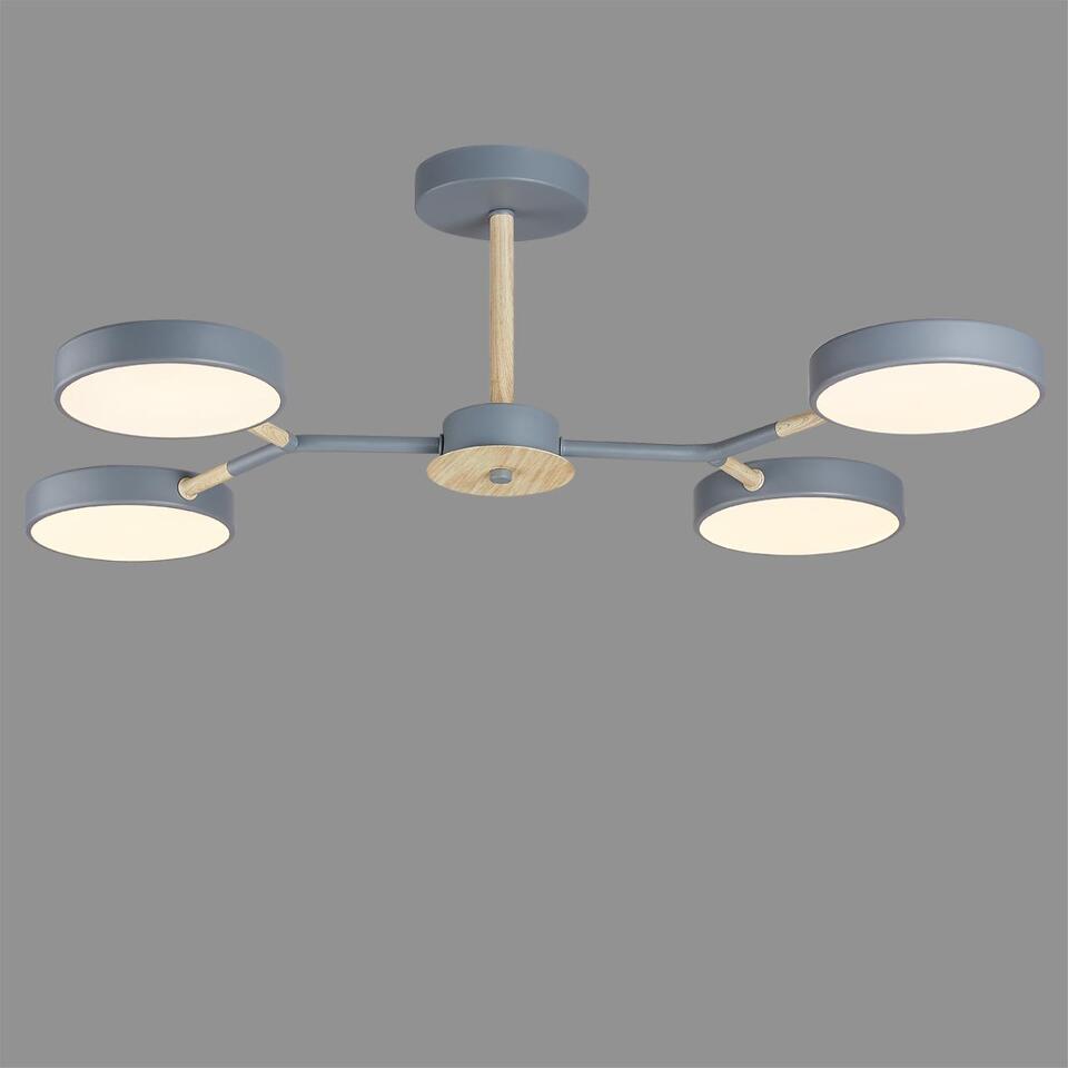 Фото №3  Люстра LUMION 5651/72CL LEDIO LN26 347 серый, дерево Люстра потолочная LED 72W  3000/4000/6000К 220V BRAD