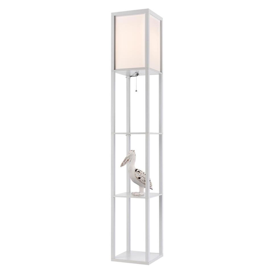 Фото №12  Торшер LUMION 8089/1F COMFI LN26 459 белый, дерево/текстиль Торшер Е27 1*60W 220V PRACTIC