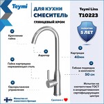 Превью фото №2  Teymi Смеситель для кухни Lina, хром T10223