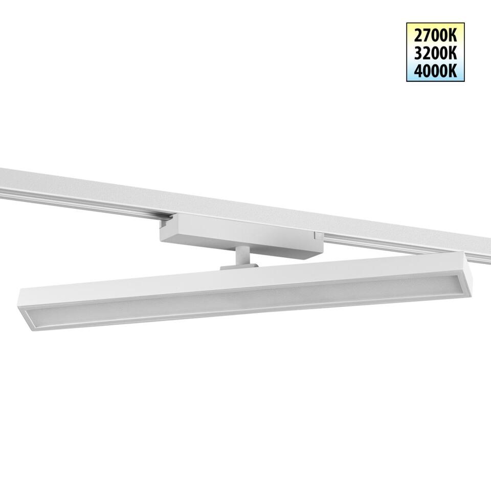 Фото №7  NOVOTECH 359776 PORT NT25 242 белый Светильник однофазный двухжильный трековый с переключ. цв. температуры IP20 LED 24W 180-265V 2700К/3200К/4000К STRATUS