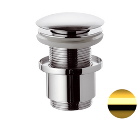 Фото Донный клапан без перелива 1”1/4 Remer 904CC2114DO, золото глянцевое