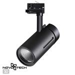 Превью фото №1  NOVOTECH 358595 PORT NT21 272 черный Трехфазный трековый cветильник IP20 LED 4000K 30W 175-245V DEP