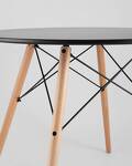 Превью фото №10  Стол круглый EAMES DSW NEW D=80 черный