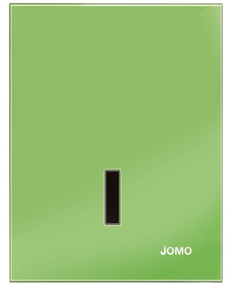 Фото №3  172-6800XX Jomo EXCLUSIVE URI-G Панель смыва с инфракрасным датчиком для писсуара 6V  Зеленое стекло