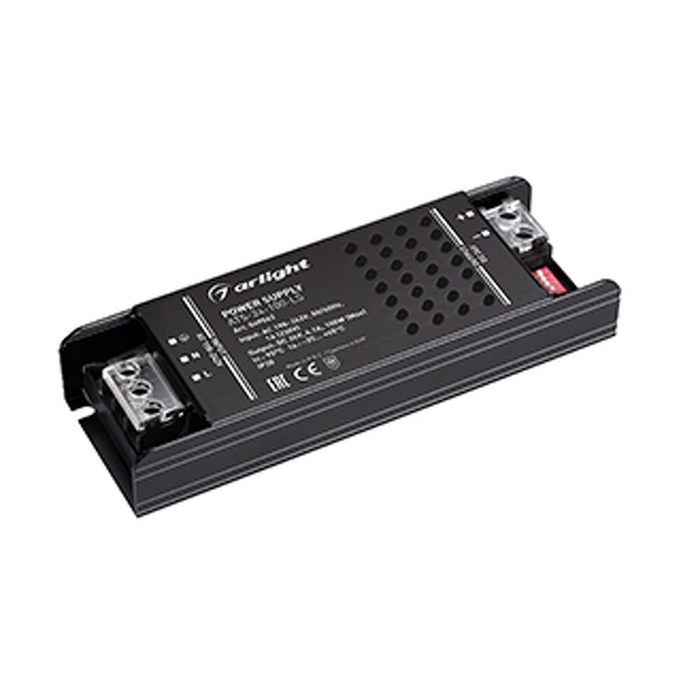 Фото №1  Arlight Блок питания ATS-24-100-LS (24V, 4.1A, 100W) ( IP20 Сетка, 5 лет)