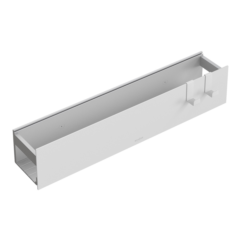 Фото №2  Boheme Полка настенная 60см White + 2 крючка