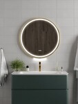 Превью фото №19  Watersense Зеркало Lina Supernova Gold D80, LED подсветка, сенсор, антипар T20123