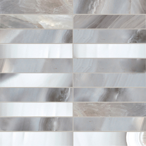 Фото REX Мозаика ALABASTRI ZAFFIRO MOSAICO LAP 3X15 RET 30x30