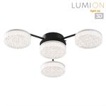 Превью фото №1  Люстра LUMION 8236/4CL LEDIO LN25 000 черный, металл/акрил Люстра потолочная с ПДУ LED 55W 3000-6000К 220V DIDANA