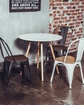 Превью фото №3  Стул TOLIX WOOD черный патина золото