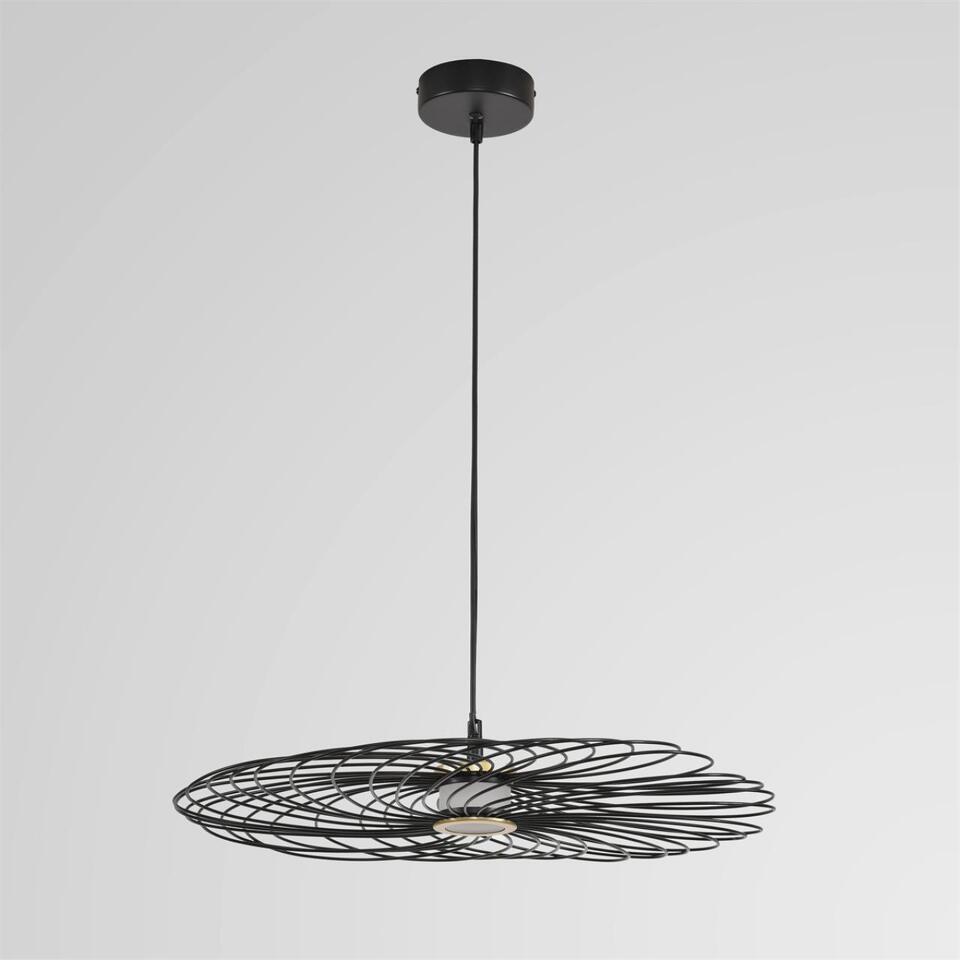 Фото №7  Подвесной светильник LUMION 8379/10L LEDIO LN26 299 черный, металл/акрил Подвес LED 10W 3000K 220V CAMOMILE