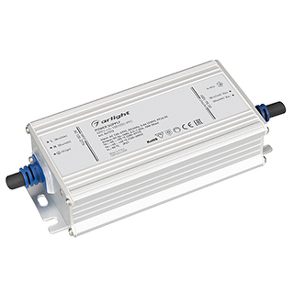 Фото №1  Arlight Блок питания ARPJ-LG-1081050-PFC (75W, 54-108V, 0.5-1.05A) ( IP67 Металл, 5 лет)