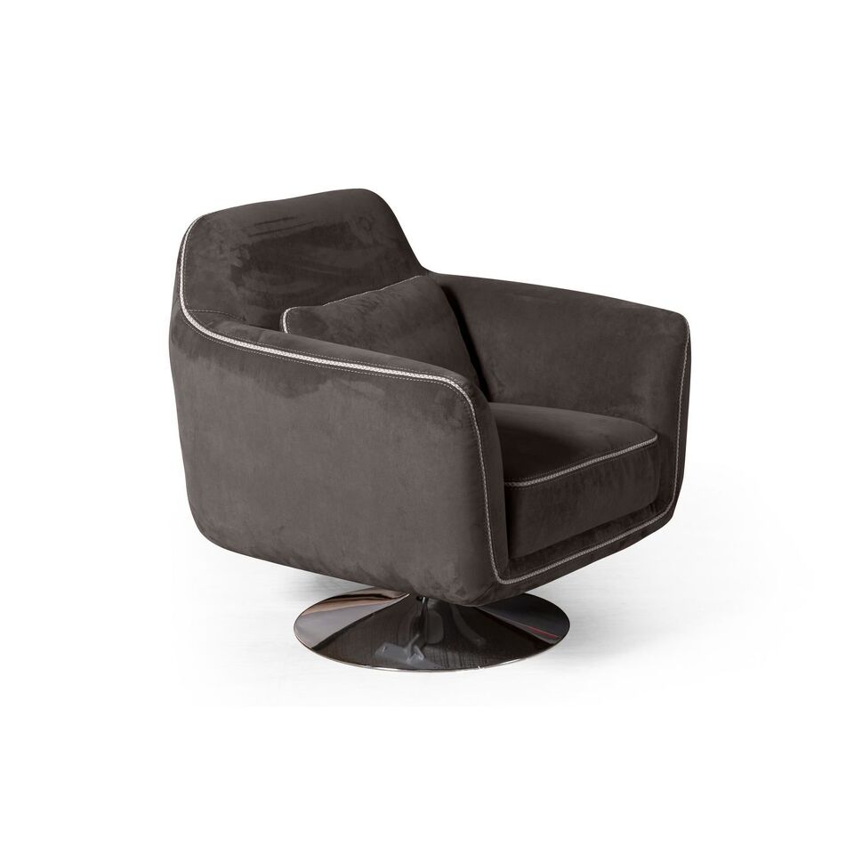 Фото №5  Кресло Top concept Кресло Марко, искусственная замша Breeze taupe