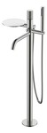Превью фото №1  Boheme Смеситель STICK напольный Nickel Brush c ручкой TOUCH