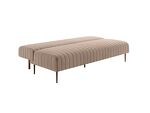 Превью фото №4  Диван Top concept Баккара диван-кровать трехместный прямой без подлокотников, бархат бежевый 05