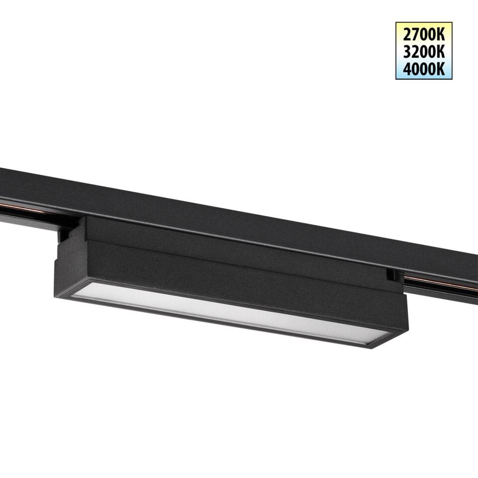Фото №1  NOVOTECH 359783 PORT NT25 234 черный Светильник однофазный двухжильный трековый с переключ. цв. температуры IP20 LED 12W 180-265V 2700К/3200К/4000К ITER