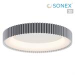 Превью фото №1  SONEX 7765/56L AVRA LED SN 576 Светильник металл/белый/серый LED 56Вт 3000/4000/6000K D500 IP43 ССТ SHARMEL