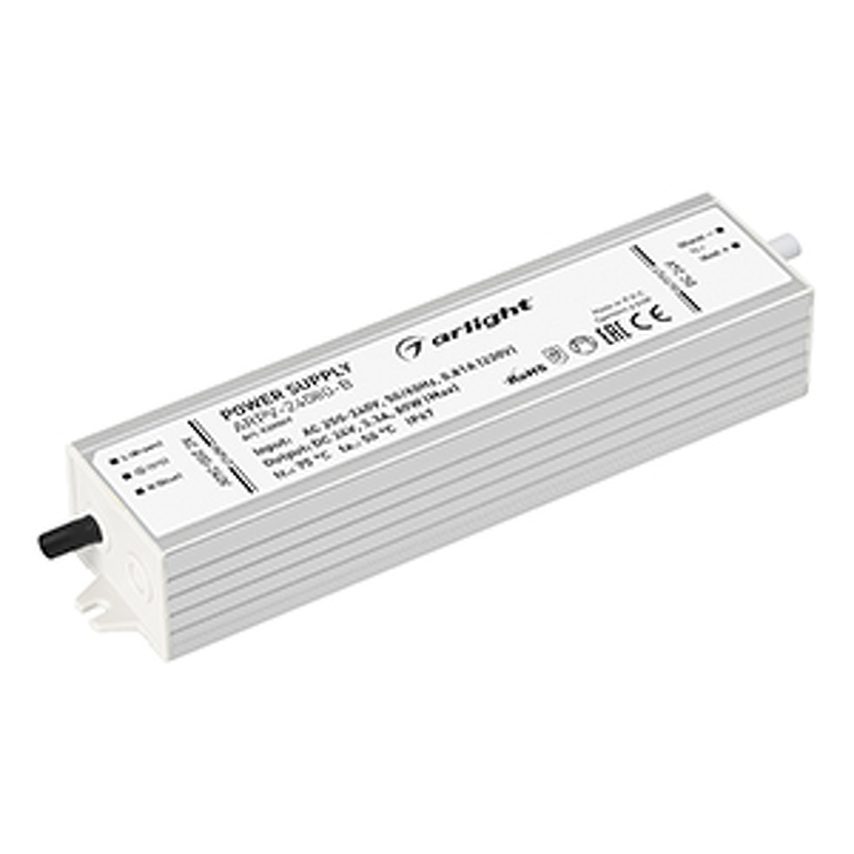 Фото №1  Arlight Блок питания ARPV-24080-B (24V, 3.3A, 80W) ( IP67 Металл, 3 года)