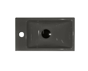 Фото 40216 Small раковина накладная 22x40,5 см  Матовый черный Plus-Ton®