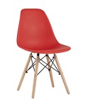 Превью фото №1  Стул Eames Style DSW красный (разборный каркас)