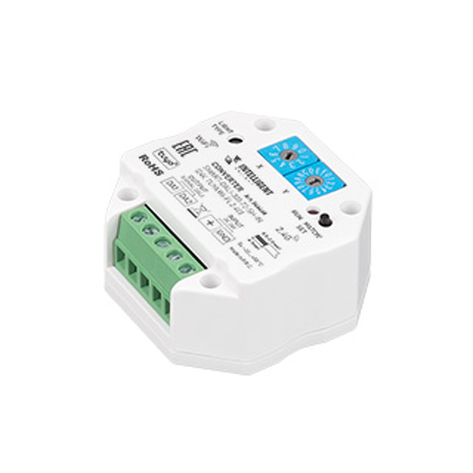 Фото №1  IARL INTELLIGENT ARLIGHT Конвертер SMART-DALI-301-72-SH-IN (24V, TUYA Wi-Fi, 2.4G) ( IP20 Пластик, 5 лет)