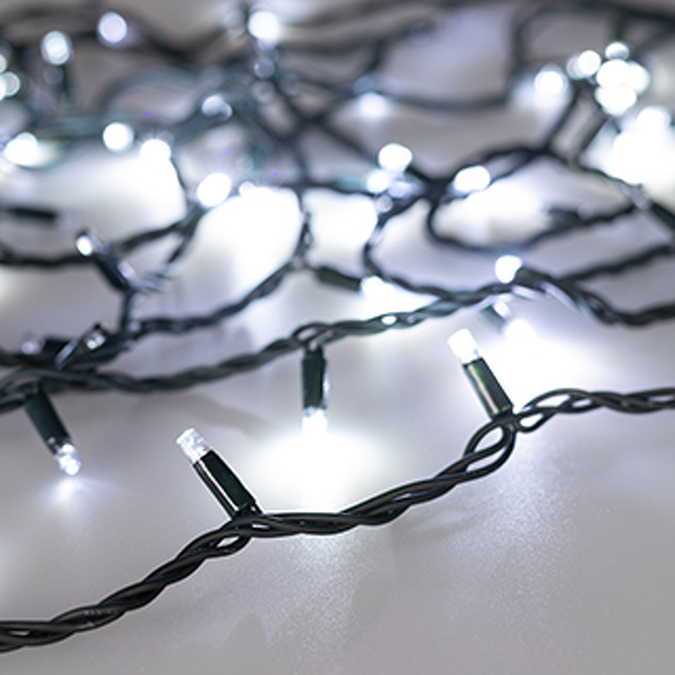 Фото №1  Ardecoled Светодиодная гирлянда ARD-STRING-PRO-1000-GREEN-100LED-PULSE White (230V, 7W) ( IP65)