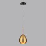 Превью фото №5  Подвесной светильник LUMION 8001/1A MODERNI LN26 316 черный/античное золото металл/металл Подвес Е14 40W 220V AVRORA