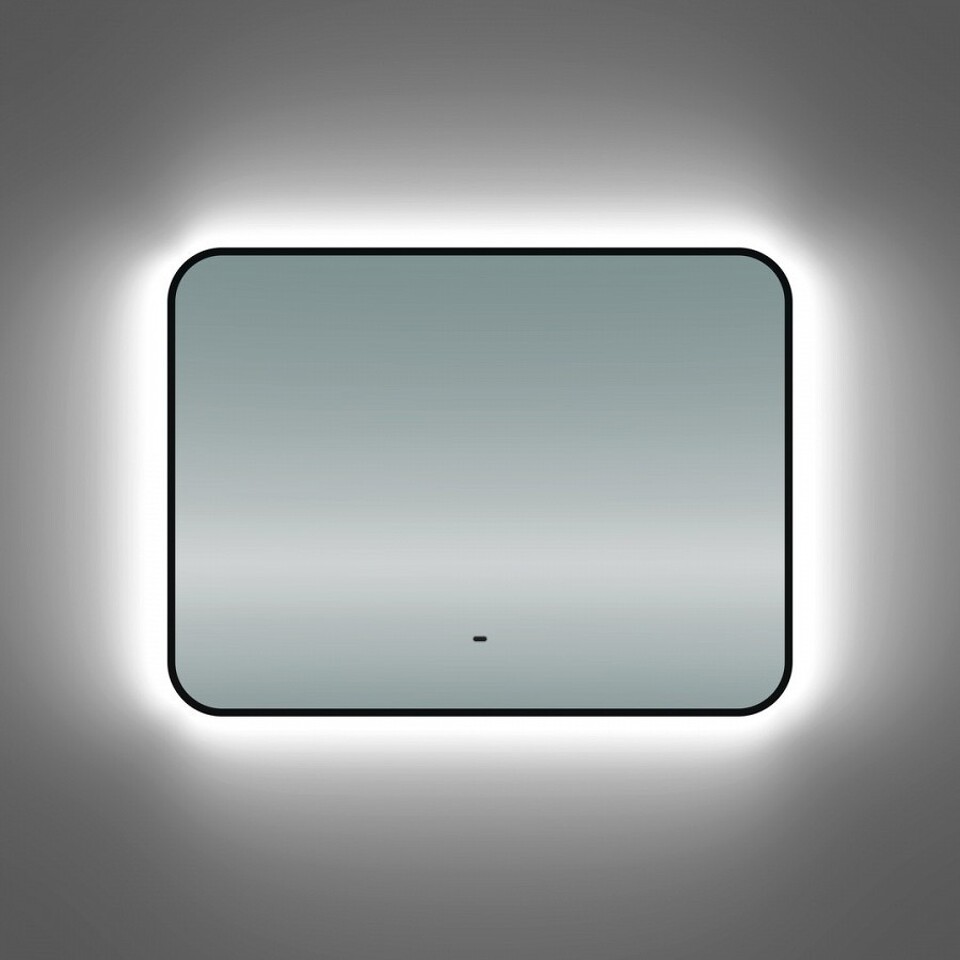 Фото №15  Teymi Зеркало Solli Black Soft Line 80x60, LED подсветка, сенсор на взмах T20232S