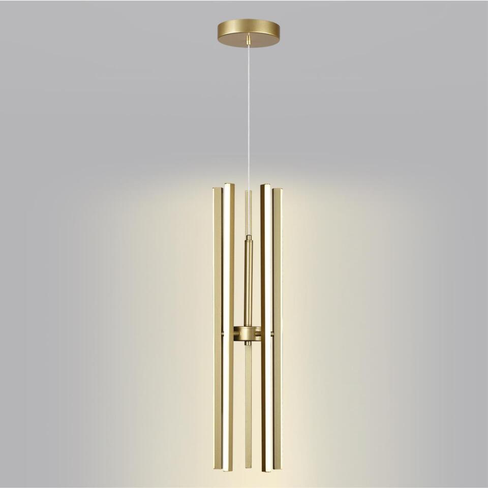 Фото №8  Подвесной светильник LUMION 6564/60L LEDIO LN26 276 золотой//металл/ Подвесной светильник LED 4000K 60W 220V PARKER