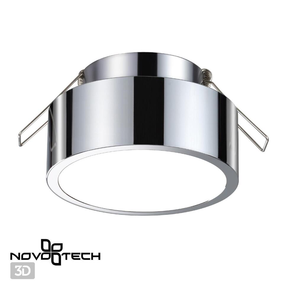 Фото №6  NOVOTECH 358905 SPOT NT22 522 хром Встраиваемый влагозащищенный светильник IP54 LED 4000K 10W 220V MAY