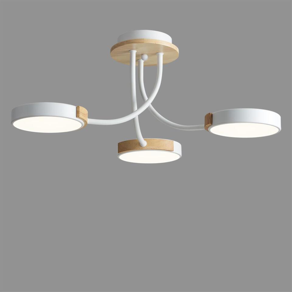 Фото №4  Люстра LUMION 5654/54CL LEDIO LN26 349 белый, дерево Люстра потолочная LED 54W  3000/4000/6000К 220V ARLEY