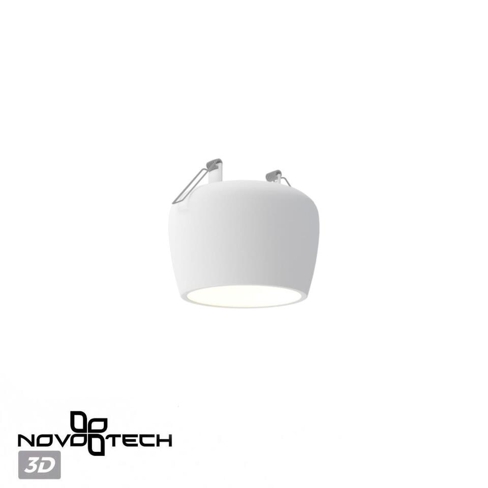 Фото №8  NOVOTECH 370980 SPOT NT24 618 белый гипс Светильник встраиваемый IP20 GU10 50W 220V YESO