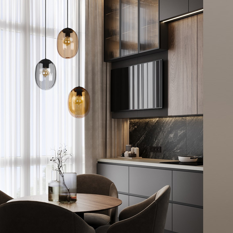 Фото №10  Подвесной светильник 10427 Brown Подвесной светильник LOFT IT Bubble