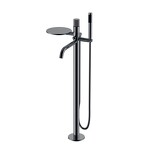 Превью фото №1  Boheme Смеситель STICK напольный Shine Gun Metal LINEA