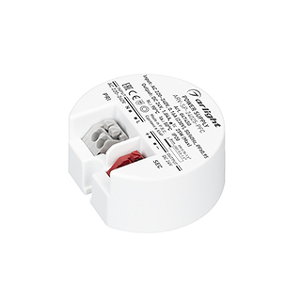 Фото №1  Arlight Блок питания ARV-SP-24025-PFC (24V, 1A, 25W) ( IP20 Пластик, 5 лет)