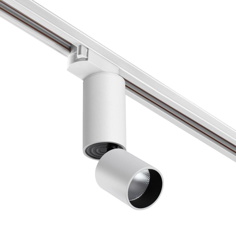 Фото №9  NOVOTECH 359320 PORT NT24 210 белый Светильник трековый однофазный трехжильный IP20 LED 10W 85-265V 3000K 1100Лм TUBO