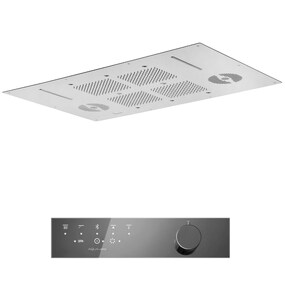 Фото KT035AXX AQUAelite SPA Home верхний душ потолочного крепления с 4-мя режимами, 850x540 мм Нержавеющая сталь полир., 02Q