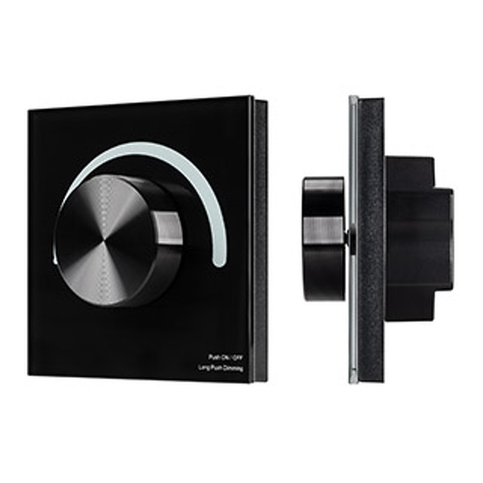 Фото №1  Arlight Панель Rotary SMART-P28-DIM Black (12-24V, 2.4G) ( IP20 Пластик, 5 лет)