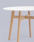 Превью фото №6  Стол обеденный Target Circle 90*90 белый