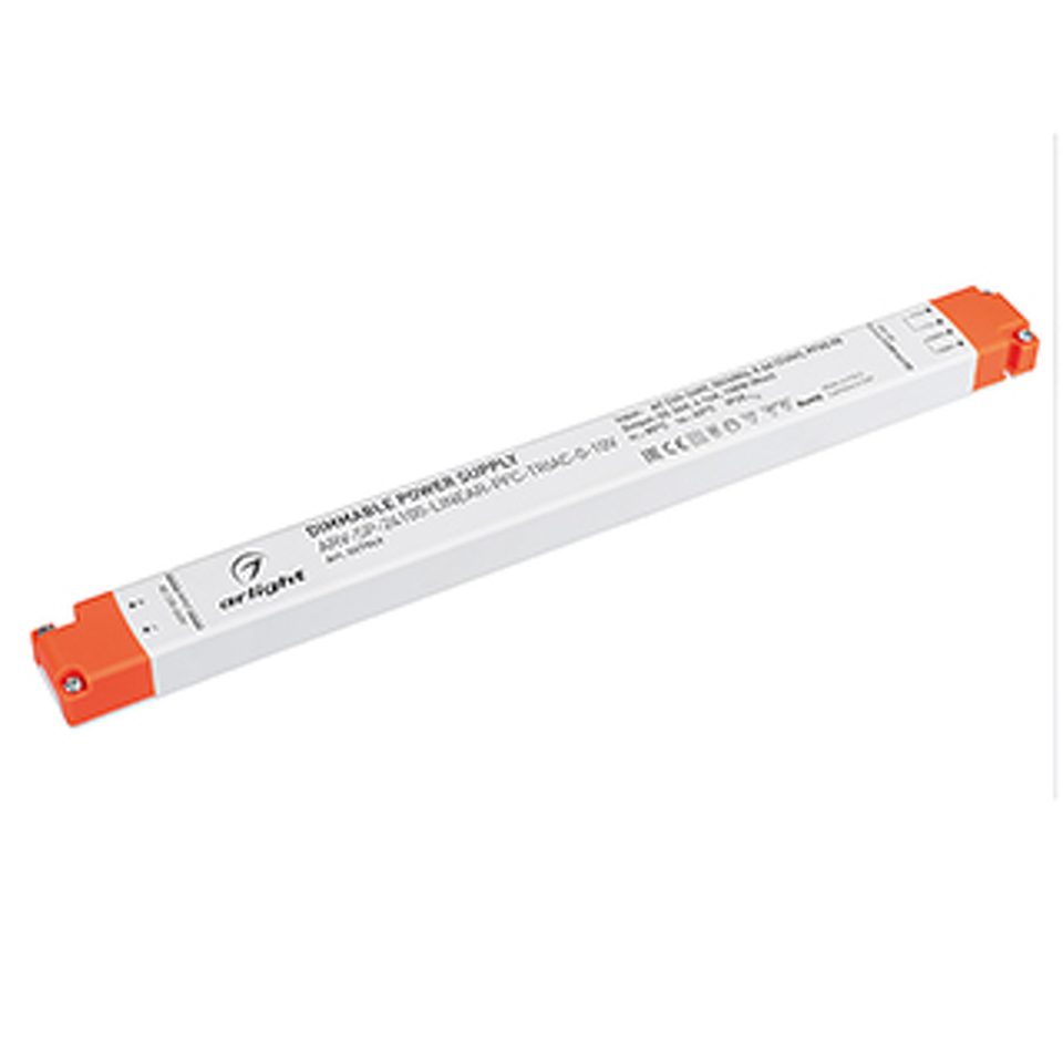 Фото №1  Arlight Блок питания ARV-SP-24100-LINEAR-PFC-TRIAC-0-10V (24V, 4.16A, 100W) ( IP20 Пластик, 5 лет)