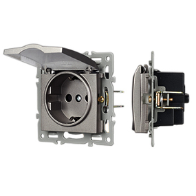 Фото Arlight Механизм розетки влагозащищённый SCT-MCP-PL-GR (250V, 16A) ( -)