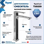 Превью фото №2  Teymi Смеситель для раковины Lori высокий, хром T10259